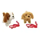 2Pcs Electronic Plush Dog Interactive Barking Tail Wag for Children Gift