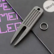 TC4 Titanium Keychain Pry Bar Pendant EDC Crowbar Opener Mini Outdoor Multi Tool
