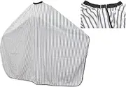 Hair Cutting Cape with Adjustable Closure, Waterproof Anti-Static Hairdressing Cloak, Salon Barber Hairdresser Capes, Haircut Apron haircutting Gown, 63 x 55inch, Zebra Black and White Stripes