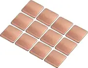 sourcing map Heatsink Copper Pad Shim 20mm x 20mm x 1.5mm Thermal Conductive Heat Sink for Electronic Chip Cooling Pack of 12
