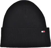 [Tommy Hilfiger] Knitted Beanie Hat Cotton Cashmere Beanie Cotton Cashmere Black One Size, Black, One Size