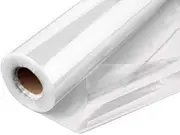 Clear Cellophane Wrap Roll 31.5 Inches Wide by 100 Feet Long 1.2 Mil Thick Cellophane Roll for Baskets Gifts Flowers Food Safe Cello Rolls (Folded on 16" Roll - Unfolds to 31.5" Wide) (32"x100')