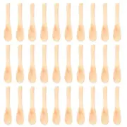 30 Pieces Small Wooden Spoons Nature Wooden Spoons Tasting Spoons1521