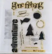 Close To My Heart Hook, Line And Sinker Clear Acrylic Stamps C1236