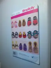 Simplicity 1677 Baby Shoes Sewing Pattern Uncut Size S M L