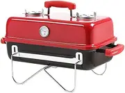 Portable Grills Foldable Portable Charcoal Roast Oven, Enamel Barbecue Charcoal Grill, Bbq Tool for Outdoor Cooking Camping Beach Traveling Picnic Camping BBQ