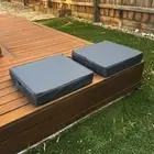 Set of 2 Comfibloom's High-Density Foam Seat Cushion,Waterproof,Outdoor Cushion