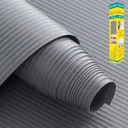 Non-Slip Shelf Liner 11.8"x9.8 FT - Easy Cut/Install, Washable, Oil-Proof, Gray