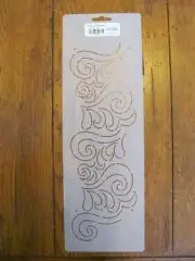 Stencil Quilting #UEW605 Curly O Border Airbrush Reusable Durable*_*