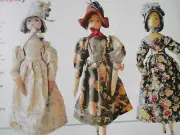 21p Hepzibah's Milkmaid Grodnerthal Wooden Doll History Article MAKERS OF/Copley