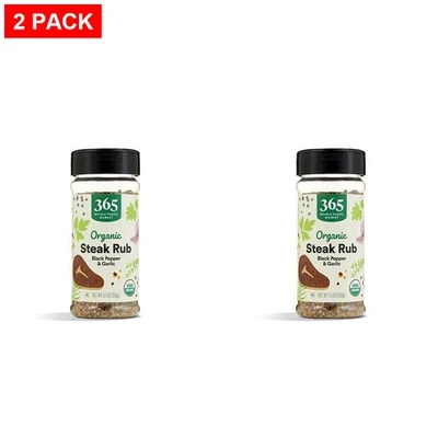 Whole Foods Market, Organic Steak Spice Rub, 5.5 Ounce - Pack Of 2