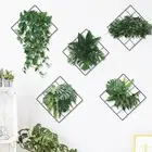 Self-adhesive Wall Mural Removable Wall Art Potted Plant Decals Home Decor