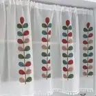 Semi Sheer Shower Curtains Four color Short Curtains Voile Drapes Cafe