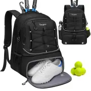 Taygeer Tennis Bag, Tennis Backpack Bags for Women Men 2 Rackets with Ventila...
