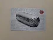 Chipotle Best Burrito NEW COLLECTIBLE 2011 GIFT CARD $0