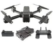 Elinz RC Drone 4K Photo Foldable 2K FPV Dual Camera 2.4Ghz WiFi Quadcopter Brush Motor 1080P 2x Batteries
