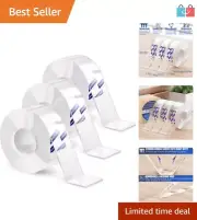 9.85 Ft Adhesive Gel Tape - Washable & Traceless Picture Hanging Solution