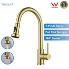 Decaura Kitchen Tap pull out Kitchen Mixer Tap Brushed Gold Sink Faucet