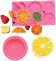 Lemon Slice Fruit Fondant Mold Silicone Resin Epoxy Mold Chocolate Candy Cake Molds for DIY Baking Decoration
