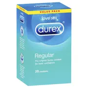Durex Regular Condoms Original 30 Pack
