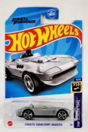 Hot Wheels Fast and Furious Silver Corvette Grand Sport Roadster #8/10 #154/250