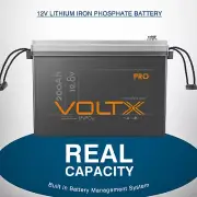 VoltX 12V 200Ah Lithium Battery LiFePO4 Premium Prismatic Cells RV Camping Power