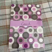 Coach Journal 61161 2pc Set Pinks Brown White Notebook Pad with Lines NIP Sealed