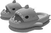 [Sisttke] Shark Slippers Children's Bath Slippers Shark Sildes Slippers Girls Boys Cute Shark Sandals Summer Bath Slippers Non-Slip Mules Shower Bathing Shoes Beach