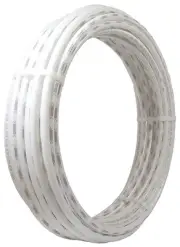 SharkBite U850W50 PEX Coil Pipe, White, 1/4 In. Copper Tube Size x 50 Ft. -