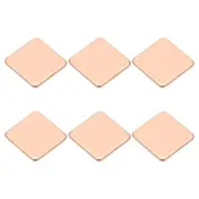 6 Pcs Heatsink Copper Pad Shim IC Chipset GPU Thermal Heatsink (15x15x1.2mm)