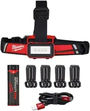 600 Lumens LED USB Rechargeable Low-Profile Hard Hat Headlamp