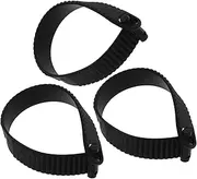 SOLUSTRE 3pcs Roof Straps Car Accesories Roof Rack Tie Down Straps Heavy Duty Bungee Straps Luggage Cargo Straps Tie Down Bungee Cords Bungee Straps for Luggage Tie Down Rope Black Rubber