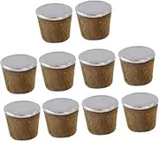 CATIEBYE Insulated Wooden Stopper for Water Bottle 10pcs Set Safe Hot Water Bottle Accessories