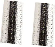 LALAFINA Geometric Pattern Wrapping Paper Roll 6pcs Set Wedding/Birthday Packaging Material for Books Crafts