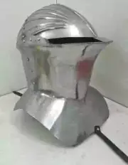 Medieval Frog Mouth Helmet 15 Century Helmet Worn By Mounted Knights
