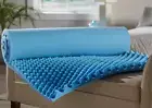 Foam Mattress Overlay Convoluted Topper - Blue - 72 L x 33 W x 2 H Inch - New