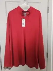 Adidas Golf Pullover Jacket Red Size XL NEW with tags