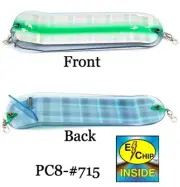 PRO-TROLL ProChip 8" #715 UV Plaid Green Flasher - New