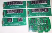 Jungle Lord Pinball DIS079 Orange LCD Williams 7 Digit Numeric Display Set.New