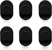 Sonku Phone Mount Hook,6 PCS Ring Hook Mount Accessories for Universal Cellphone Finger Ring Holder Grip Stand-Black