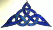 Huge 25cm 10 inches CELTIC KNOT Stained Glass SUNCATCHER All Colours Available