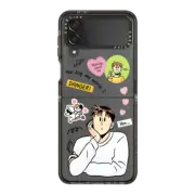 Galaxy Z Flip4 Impact Case Grim B Thinking about Her Case