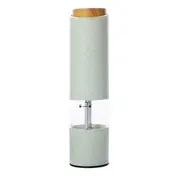 2Pcs Electric Salt & Pepper Grinder Mills With Holder - Green