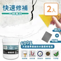 在飛比找PChome24h購物優惠-【家適帝】600克大容量- 專業級防水牆面修復膏(2入)