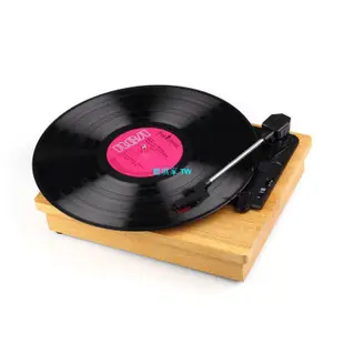 黑膠唱片機入門級電唱機小型復古留聲機藍牙LP老式唱盤【優品】