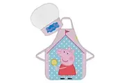 Peppa Pig Seaside Kids Baking Apron and Chef Hat Set