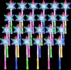 24 Pcs Glow Snowflake LED Wands, Light up Princess Wands Toy Costume Accessories