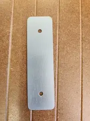 3 In CC Brushed Nickel Rectangular Backplates-4.5 In Total