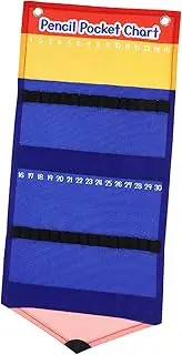 Pencil Hanging Bag Pencil Case Pencil Holder Classroom Pencil Pouch Classroom Pencil Dispenser Pencil Storage Organizer Pencil Organizer for Classroom Hanging Pencil Holder Canvas