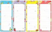 KiDEPOCH Magnet Notepads for Refrigerator, Grocery List Magnet Pad for Fridge, 3.5 x 9 Inch To Do List Notepad & Shopping List with Magnets, 60 Sheets per Pad, Set of 4